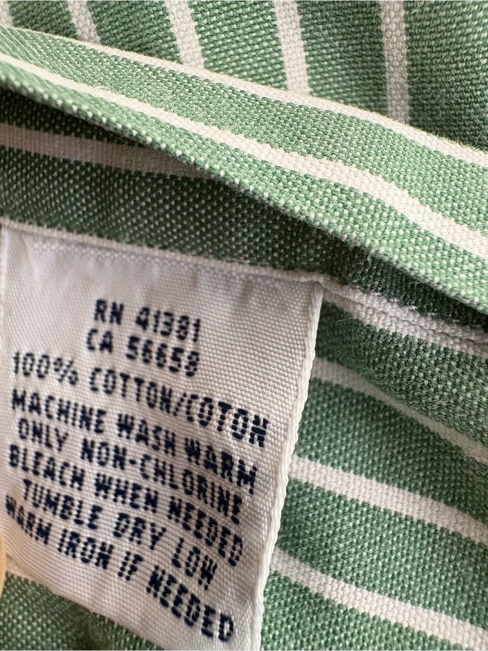 Polo Ralph Lauren Green White Striped Oxford Button-Down Shirt Classic Fit 17.5 - Picture 4 of 10